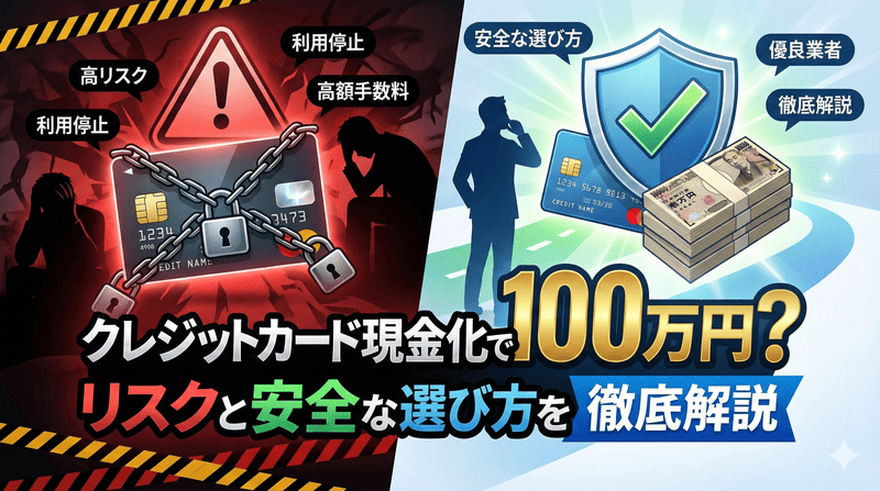 クレジットカード現金化で100万円？リスクと安全な選び方を徹底解説